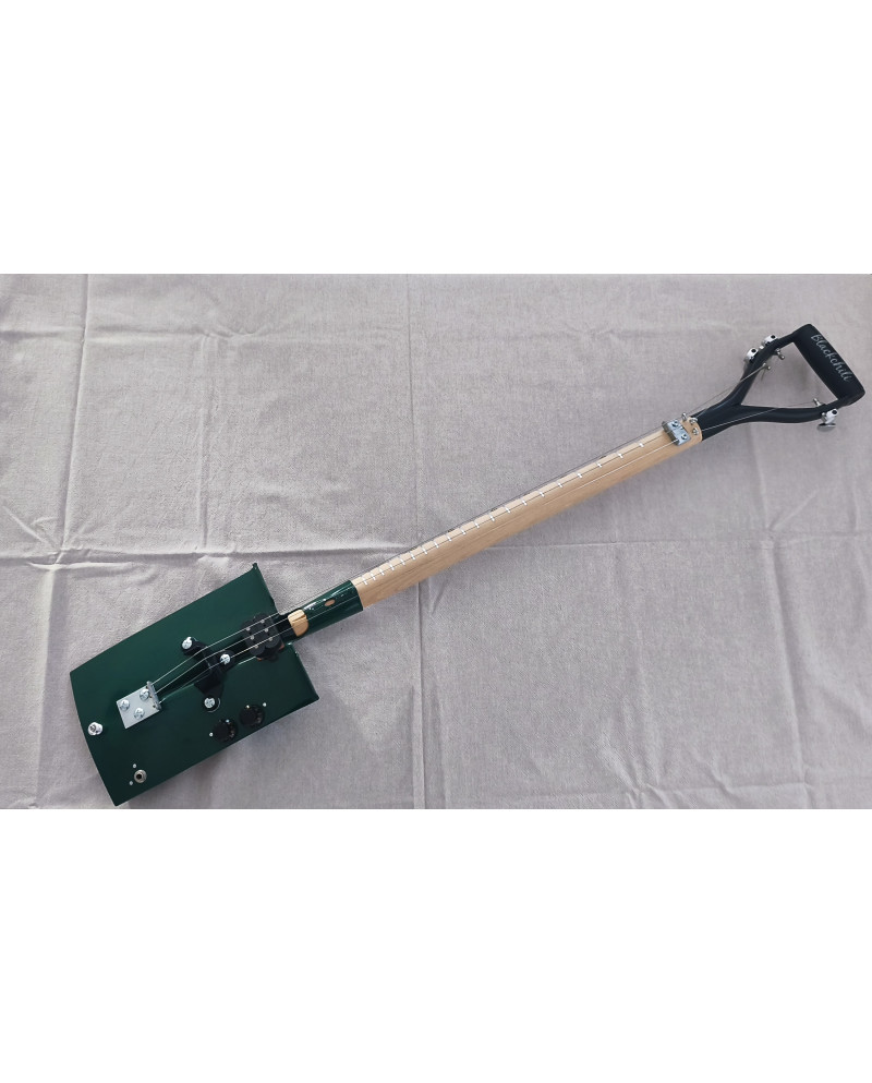 Spade guitar-Guitare bêche -Shovel guitar Fiesta orange finish